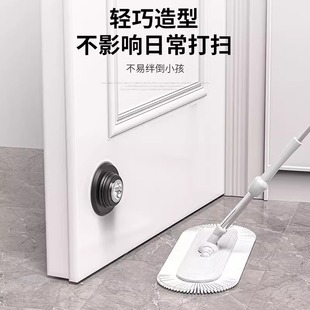 New door suction non-perforated anti-collision door stopper strong magnet ground suction door stopper toilet door rear fixed silicone door stopper
