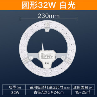 FSL Foshan lighting led ceiling lamp retrofit light board living room bedroom light source patch magnetic energy-saving round lamp