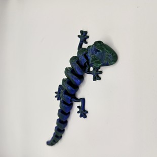 Cross Border Gecko 3D Printing Movable Chameleon Toy Simulation Caterpillar Reptile Insect Animal Model Prank