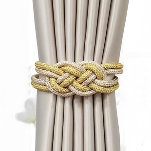 Cross-border New Chinese Knot Curtain Strap Punch-free Magnetic Curtain Strap DTY Accessories