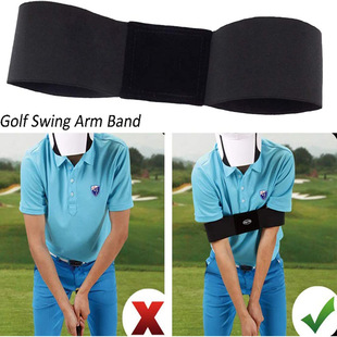 Golf hand movement correction with swing arm posture fixed with posture corrector arm corrector