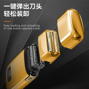 Новый лысый артефакт Comey KM-TX3 двухслойная возвратно-поступательная мощная бритва, электрическая бритва, толчок