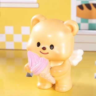 Explosions Butter Bear Blind Box Milk Huhu Bear Hand-held Cartoon Doll Cute Car Desktop Decoration Female Gift