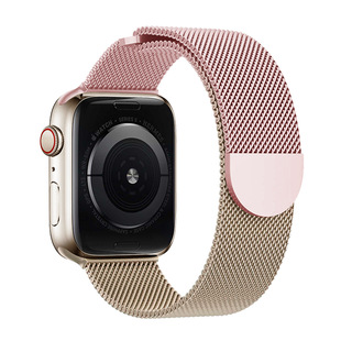 Применимо appleiwatchs10 Apple Часы ремешок iwatch 1-9 поколения Милан Ницца с металлическим магнитным притяжением
