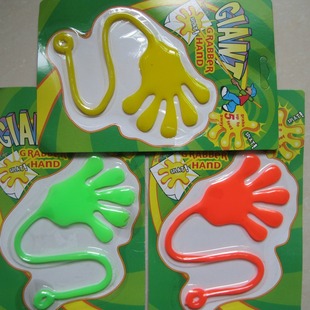 Suction card big sticky hand soft material stretch big palm toy. Shaking your palm, stretching and releasing your palm to decompress