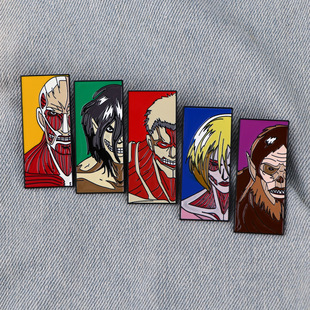 The Attack of the Giant Drop Oil Brooch Badge Clothing Backpack Accessories Accessories Pins Cross-border Foreign Trade Hot Badges