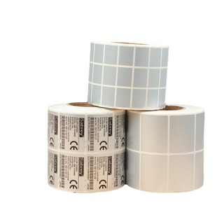 Dumb silver label paper waterproof PET silver sticker barcode printing sticker 25 20 15 10 5 printing blank