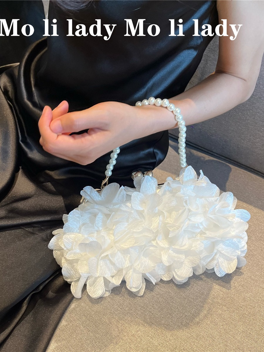 2025 Spring/Summer New Petal Evening Bag/Clutch for Cheongsam and Dress, Pairing with Modern Chinese Hanfu/Traditional Chinese Style