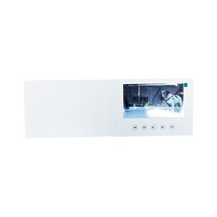 Spot 7 inch White greeting card DIY holiday video music play printed greeting card video reuse