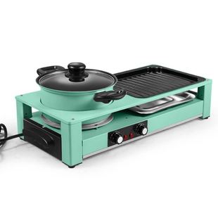 New Korean-style electric baking pan smoke-free non-stick household electric barbecue stove multi-function hot pot washing and baking integrated pot in stock