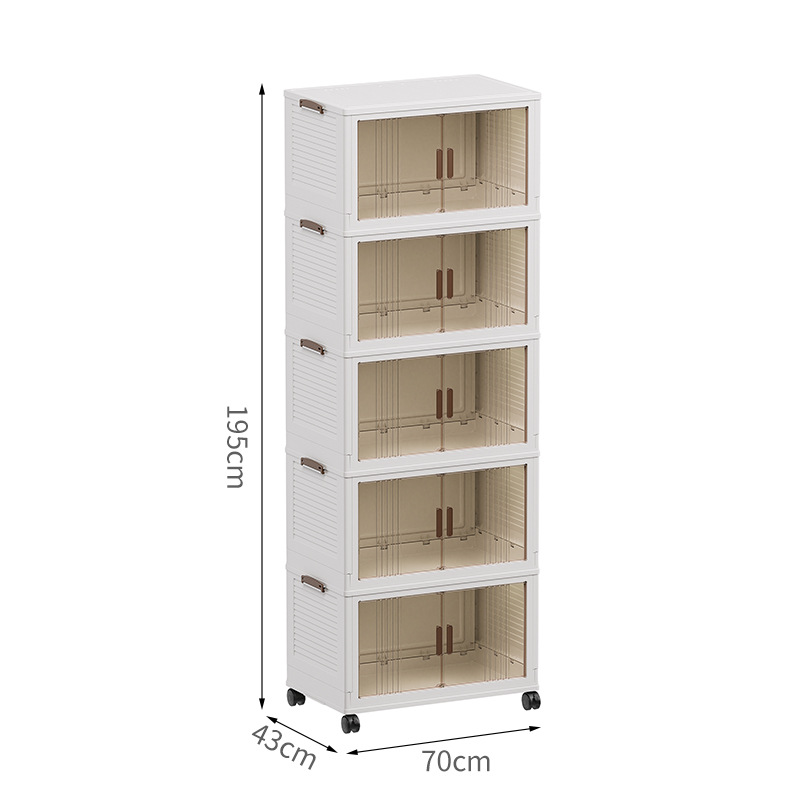 iDesign 56930 Cabinet Storage Box, Medium Plastic Kitchen Organiser for Fridge and Pantry, Fridge Storage Bin for Food, Drinks and Herbs, Transparent