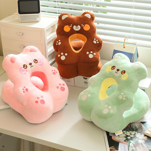 Bear Biscuit Series Nap Pillow Office Lunch Break Pillow for Primary School Students Sleeping Pillow on Table Pillow for Girls