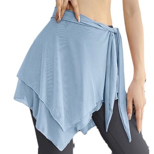 Yoga Clothing Short Skirt Women's Mesh Temperament Anti-light Strap Skirt for Foreign Trade Cross-border Southeast Asia European and American Style
