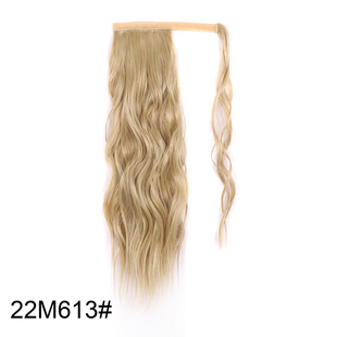 European and American wig water ripple ponytail wig piece hot-selling ponytail women's new velcro water ripple ponytail