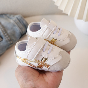 Spring and Autumn New Boys and Girls Baby sneaker Color-matching Soft-soled Baby Shoes Soft-soled 0-1 Year Old Toddler Shoes Not Lose Single Shoes