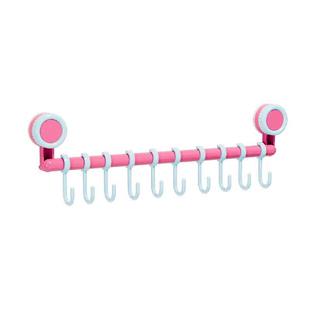 Kitchen Suction Cup Hook A Row of Slide Rail Hook Punch-Free Hanging Rod Cabinet Storage Rack Door Sliding Hanger