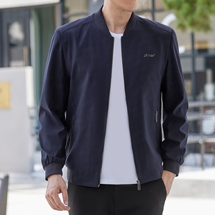 Autumn 2024 New Men's Jacket Collar Printed Casual Jacket Men's Business Casual Jacket Top Men's