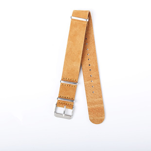 Manufacturers in stock NATO velvet leather strap soft leather strap a 18 20 22 24mm watch accessories