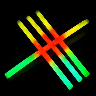Three-color fluorescent stick luminous toy flash luminous stick party birthday party Christmas cross-border e-commerce