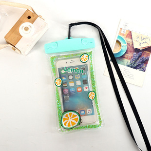 Quicksand Waterproof Bag Mobile Phone Cartoon Waterproof Bag Inflatable Airbag Touch Screen Waterproof Bag Mobile Phone Case Outdoor Waterproof Bag