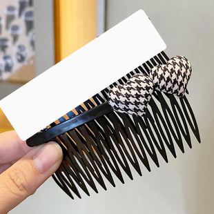 Children's Broken Hair Comb Little Girl's Finishing Hair Clip Hair Comb Comb Fabric Love Star Bangs Headdress Hair Accessories for Women