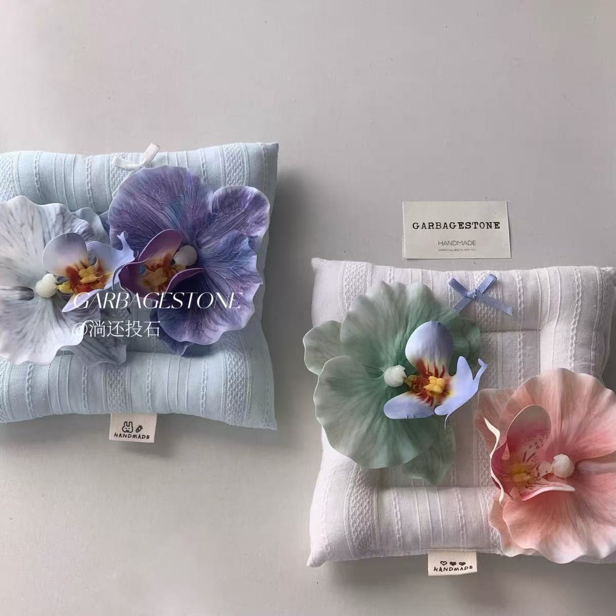 Spring and Summer Phalaenopsis Artificial Fringe Clip Brooch Dual-purpose Seaside Vacation Atmosphere Side Bangs Hair Accessories Super Fairy