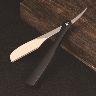 Manual Shaver Old-fashioned Folding Manual Shaving Knife Hairdressing Shaving Eyebrow Shaving Razor Zinc Alloy Knife Holder
