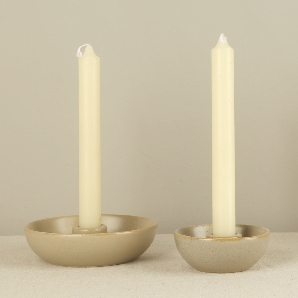 European-style modern simple light luxury ceramic candle holder ceramic candlestick decoration ceramic craft decoration