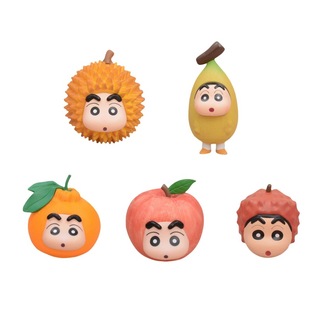 Crayon Small New Handmade Cute Fruit Series Small New COS Apple Orange Banana Litchi Durian Model Ornaments