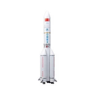 Large rocket model simulation Zhu Rong rover lunar rover space station Beidou satellite Long March 2F/5/7