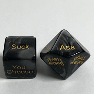 Cross-border supply a variety of English sexy dice foreign trade action couple luminous posture sex ghost flirting creative dice