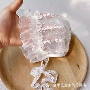 Summer Baby Mesh Palace Hat Children's Thin Lace Mesh Hat Cold Hat Newborn Sun Hat Baby Cute Hat