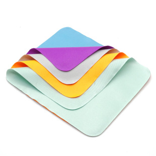 Factory wholesale microfiber glasses cloth high quality thickened nano material jewelry mobile phone screen wiping cloth
