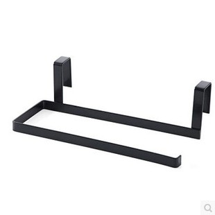 Multi-functional non-perforated cabinet roll paper rack kitchen paper rack creative plastic wrap shelf tissue rack storage rack