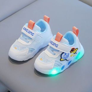 2024 Summer new 0-1-3 years old boys and girls toddler shoes with light soft bottom non-slip mesh breathable shoes