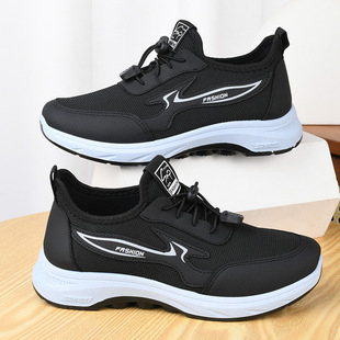 Walking Shoes Women's 2025 Spring New Soft Sole Lightweight Middle-aged and Elderly Mother Shoes Breathable Casual Women's Sports Shoes