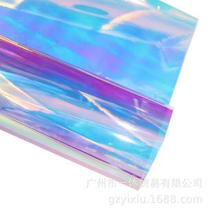 Colorful film colorful laser paper colorful cellophane film laser film epoxy handmade rainbow transparent color sticker