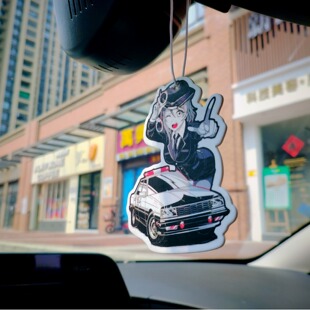 JDM двухмерные таблетки для аромата автомобиля для девочек, таблетки для аромата автомобиля, духи, украшение для интерьера автомобиля, зеркало заднего вида, модный кулон