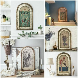 Трансграничная Swimming Wall Art настенная фреска висит на деревенском дереве