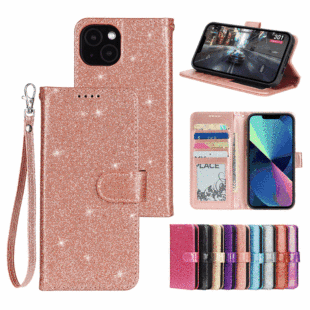 For Fujitsu Fujitsu Arrows We2 Plus/F-51E glitter round buckle photo frame mobile phone leather case
