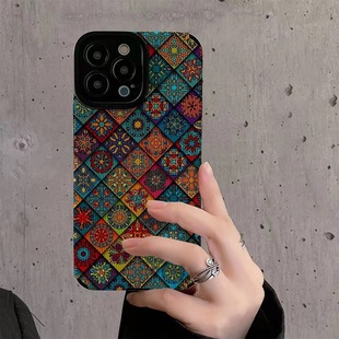 Totem for Apple 15promax phone case iPhone12/13/11 dark 7/8p stitching x/xm/14p