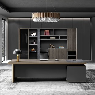 Office Desk Boss Table Simple Modern Executive Desk President Supervisor Desk Manager Office Table and Chair