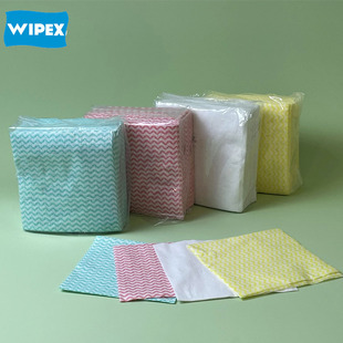 Commercial Foldableing Viscose Polyester Washable Household Cleaning Cloth Disposable Lazy Rag