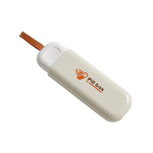 Portable portable medicine box U disk type three-compartment sealed medicine storage outside the city travel mini pill dust-proof moisture-proof