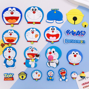 Cute Cartoon Laughing Jingle Soft Adhesive Patch PVC Rubber DIY Doraemon Phone Case Driver's License Leather Case Patch
