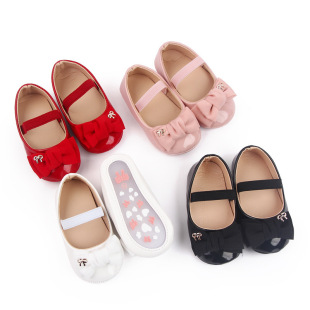 Baby shoes Лето весна и осень новая детская обувь принцессы с бантом детская обувь на мягкой подошве 0-1 год
