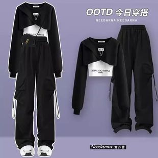 [15000] Spring and Autumn Tooling Style suit Female Korean Loose Design Sense Wei Yi Sling Worker