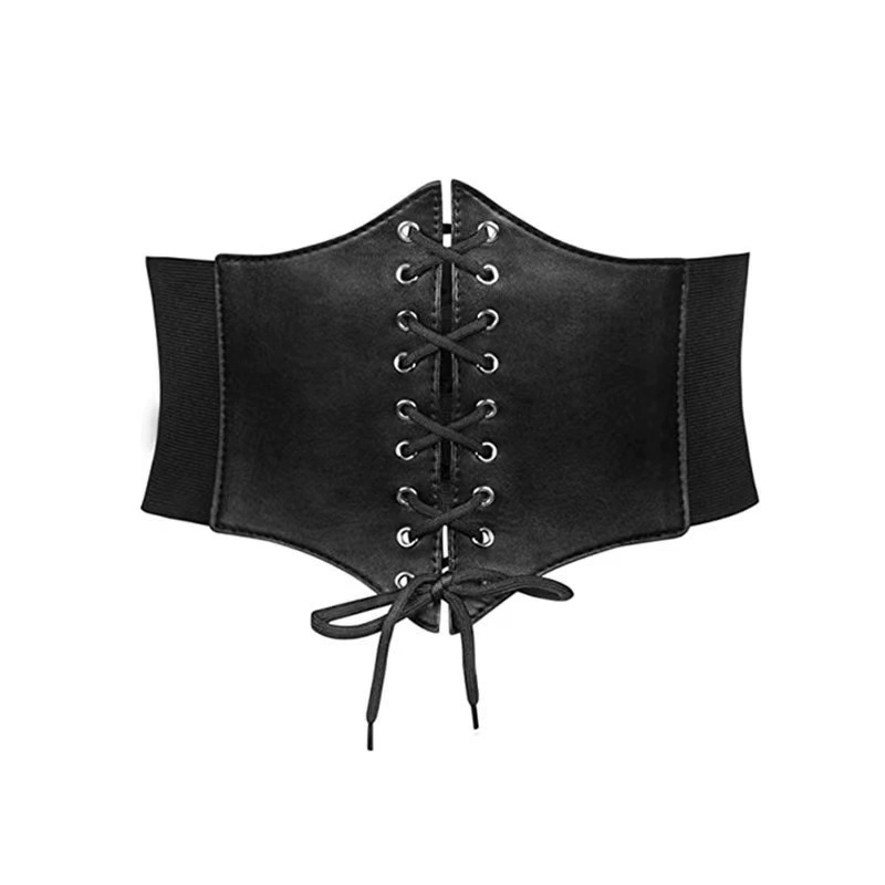 Retro ultra-wide waist shaping high waist belt clothing accessories cos knight dress European and American medieval women