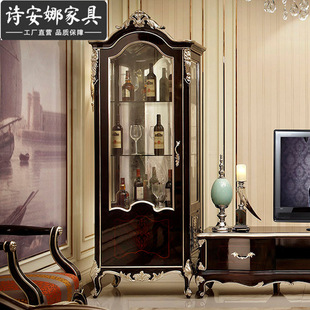 High-end American New Classical Solid Wood TV Cabinet Simple Modern Living Room Villa Club Hallway Locker