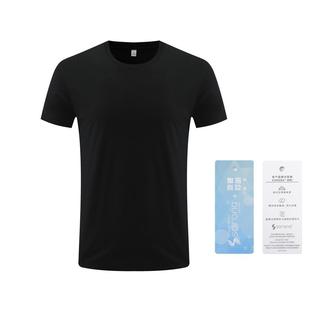 CJ332 Cool Anti-bacterial Solona Business Short-sleeved Crewneck T-shirt Class Clothes Casual Comfortable All-match Printable logo